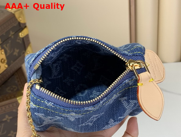 Louis Vuitton Trousse Speedy Monogram Denim Blue Denim M27604 Replica
