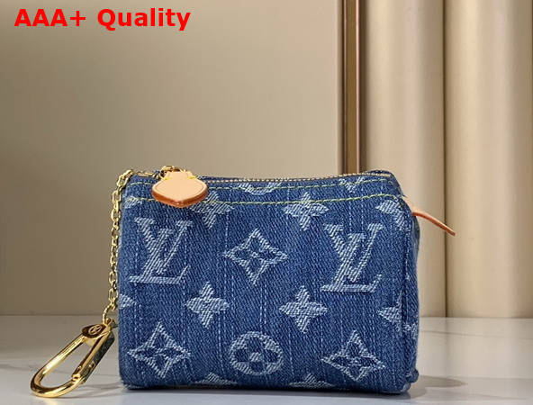 Louis Vuitton Trousse Speedy Monogram Denim Blue Denim M27604 Replica