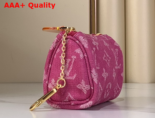 Louis Vuitton Trousse Speedy Monogram Denim Fuchsia Denim M27605 Replica