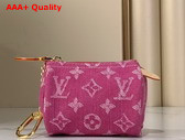 Louis Vuitton Trousse Speedy Monogram Denim Fuchsia Denim M27605 Replica