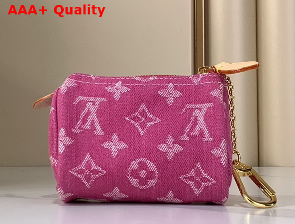 Louis Vuitton Trousse Speedy Monogram Denim Fuchsia Denim M27605 Replica
