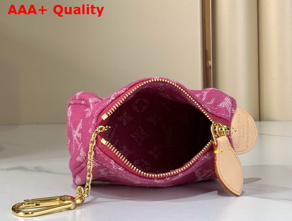 Louis Vuitton Trousse Speedy Monogram Denim Fuchsia Denim M27605 Replica