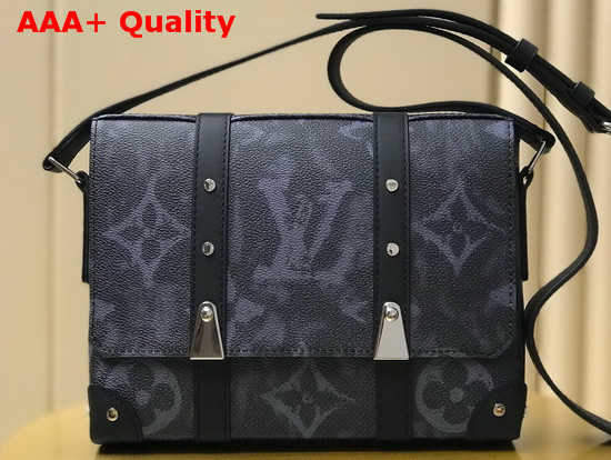 Louis Vuitton Trunk Messenger Bag Monogram Pastel Noir Coated Canvas M57271 Replica