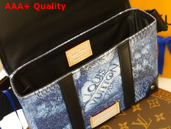 Louis Vuitton Trunk Sling Bag Ocean Blue Damier Salt Canvas N50061 Replica