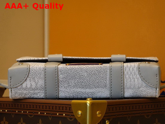 Louis Vuitton Trunk Sling Bag Stone Gray Damier Salt Canvas Replica