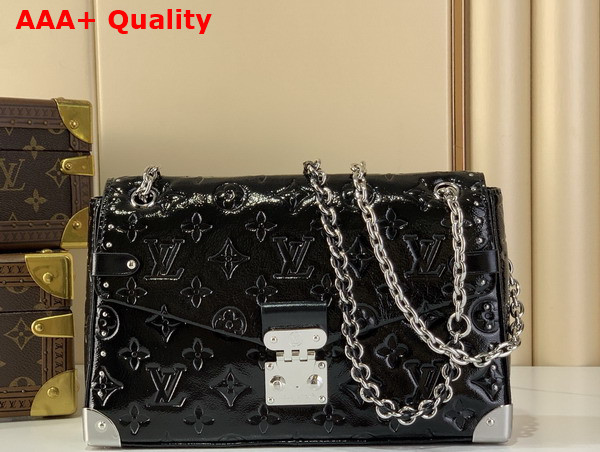 Louis Vuitton Trunkie Handbag in Black Calfskin Leather M28137 Replica