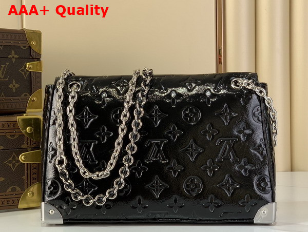 Louis Vuitton Trunkie Handbag in Black Calfskin Leather M28137 Replica