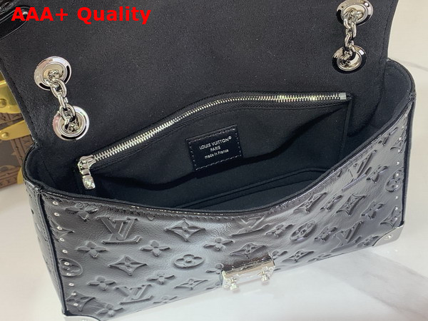 Louis Vuitton Trunkie Handbag in Black Calfskin Leather M28137 Replica