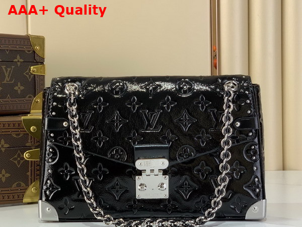 Louis Vuitton Trunkie Handbag in Black Calfskin Leather M28137 Replica