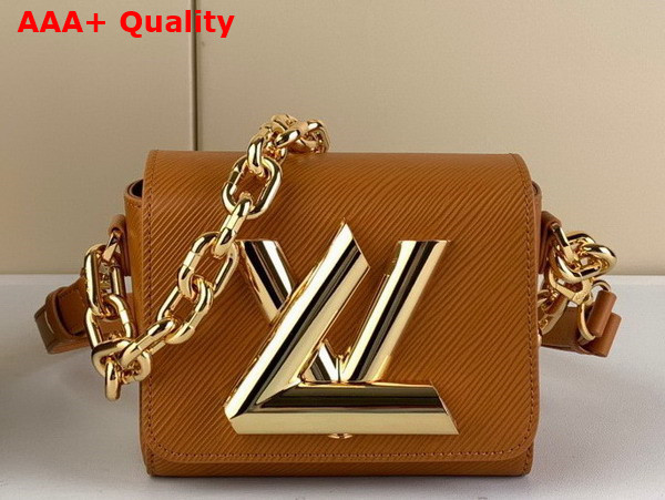 Louis Vuitton Twist Lock XL in Gold Miel Brown Epi Cowhide Leather M22297 Replica