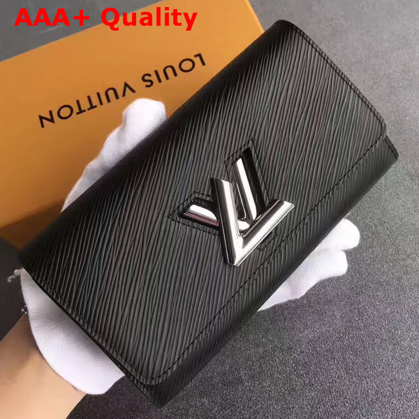 Louis Vuitton Ttwist Wallet Black Epi Leather Replica