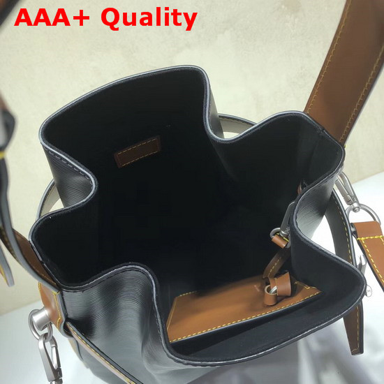 Louis Vuitton Twist Bucket Bag in Black Epi Leather Replica
