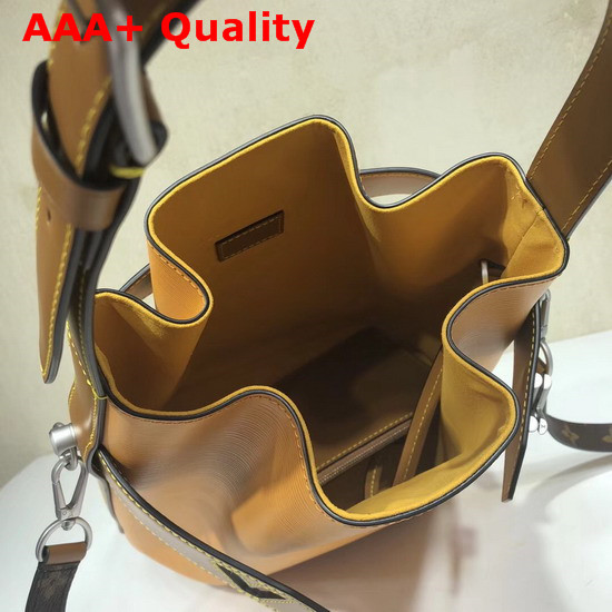 Louis Vuitton Twist Bucket Bag in Yellow Epi Leather Replica