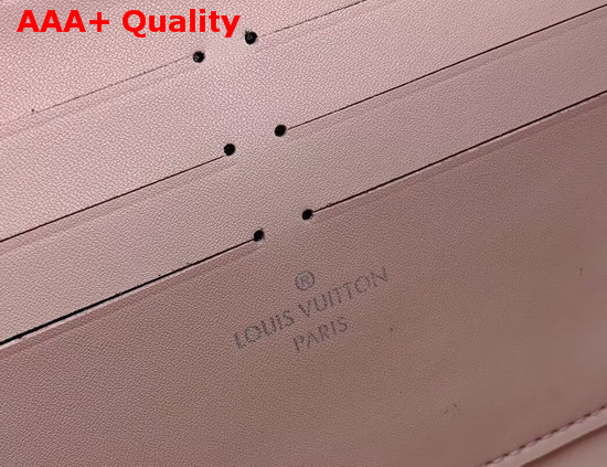 Louis Vuitton Twist Chain Wallet Pink White Navy Blue Printed and Embossed Calfskin Replica