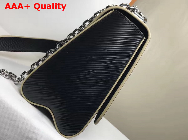 Louis Vuitton Twist MM Bag Black Epi Leather World Tour Stickers Collection M52105 Replica