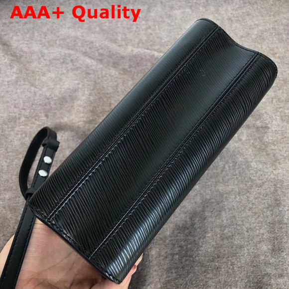 Louis Vuitton Twist MM Black Epi Leather with Braided Detail Replica