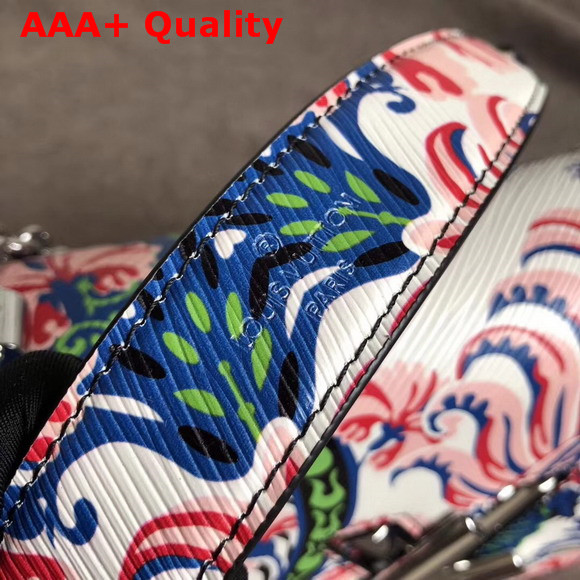 Louis Vuitton Twist MM Epi Leather with Printed Colourful Blossoms Replica