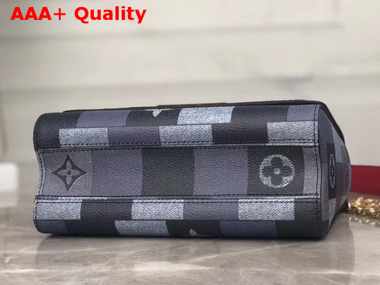 Louis Vuitton Twist MM Grey and Black Printed Calfskin Replica