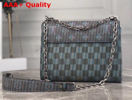 Louis Vuitton Twist MM Handbag Monogram LV Pop Blue M55480 Replica