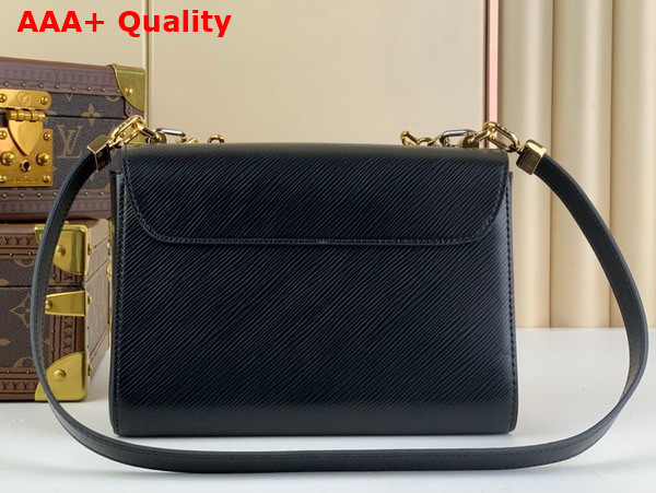 Louis Vuitton Twist MM Handbag in Black Epi Grained Leather M22773 Replica