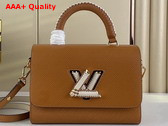 Louis Vuitton Twist MM Handbag in Gold Miel Epi Leather M22229 Replica