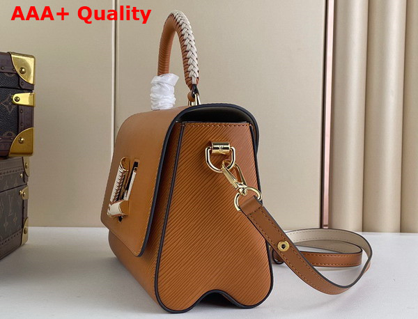 Louis Vuitton Twist MM Handbag in Gold Miel Epi Leather M22229 Replica