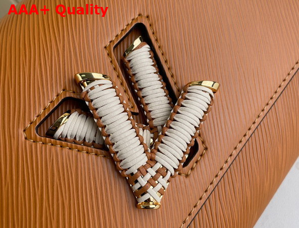 Louis Vuitton Twist MM Handbag in Gold Miel Epi Leather M22229 Replica
