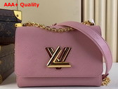 Louis Vuitton Twist MM Handbag in Pink Epi Leather Replica