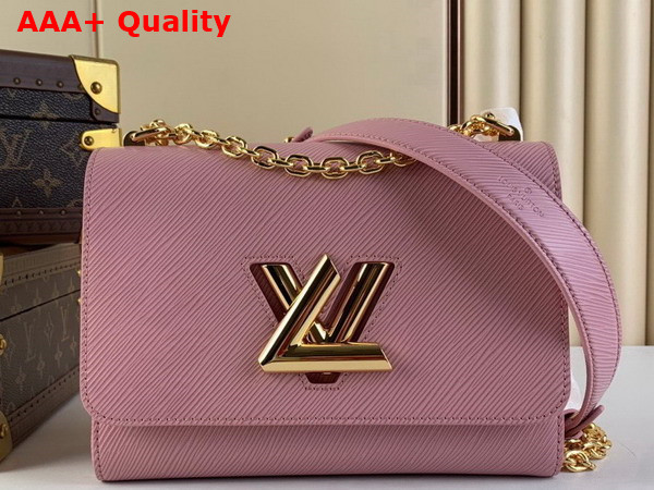 Louis Vuitton Twist MM Handbag in Pink Epi Leather Replica