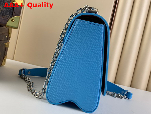 Louis Vuitton Twist MM Handbag in Sky Blue Epi Leather Replica