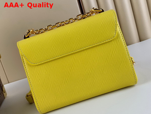 Louis Vuitton Twist MM Handbag in Yellow Epi Leather Replica