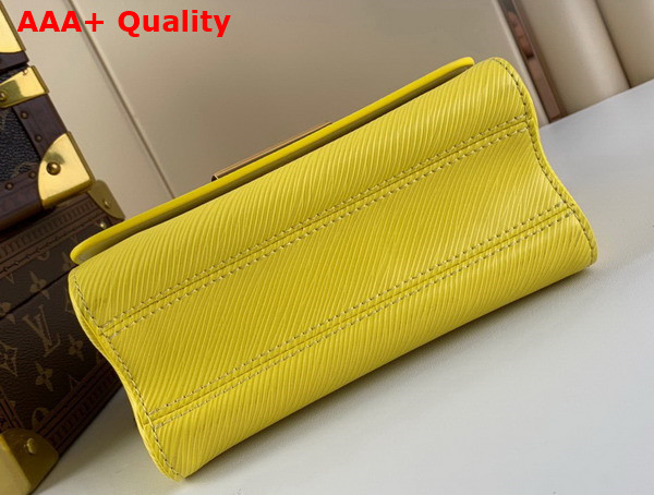 Louis Vuitton Twist MM Handbag in Yellow Epi Leather Replica