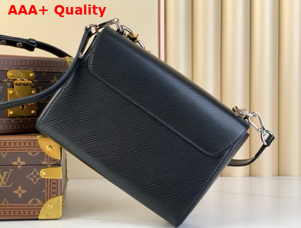 Louis Vuitton Twist MM LV Bloom Handbag in Black Epi Grained Cowhide Leather M24044 Replica