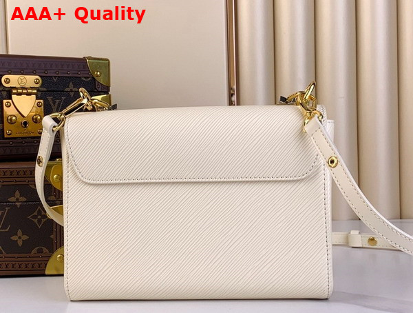 Louis Vuitton Twist MM LV Bloom Handbag in Quartz White Epi Grained Cowhide Leather M24043 Replica