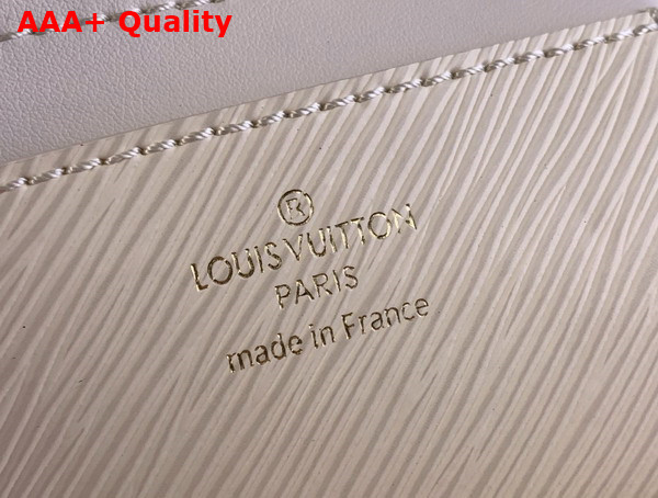 Louis Vuitton Twist MM LV Bloom Handbag in Quartz White Epi Grained Cowhide Leather M24043 Replica