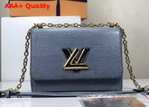 Louis Vuitton Twist MM Light Blue EPI Leather Gold Hardware Replica