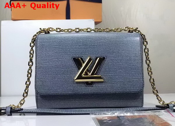 Louis Vuitton Twist MM Light Blue EPI Leather Gold Hardware Replica