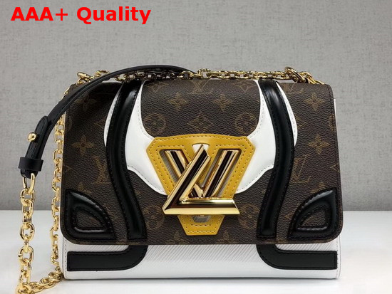 Louis Vuitton Twist MM Monogram Canvas and Leather Patches Replica