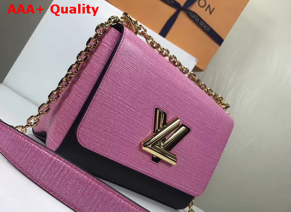 Louis Vuitton Twist MM Pink EPI Leather Gold Hardware Replica