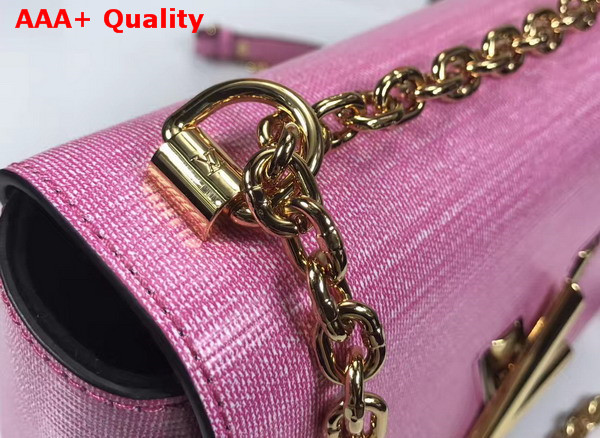 Louis Vuitton Twist MM Pink EPI Leather Gold Hardware Replica