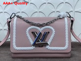 Louis Vuitton Twist MM Pink Epi Leather with Braided Detail Replica