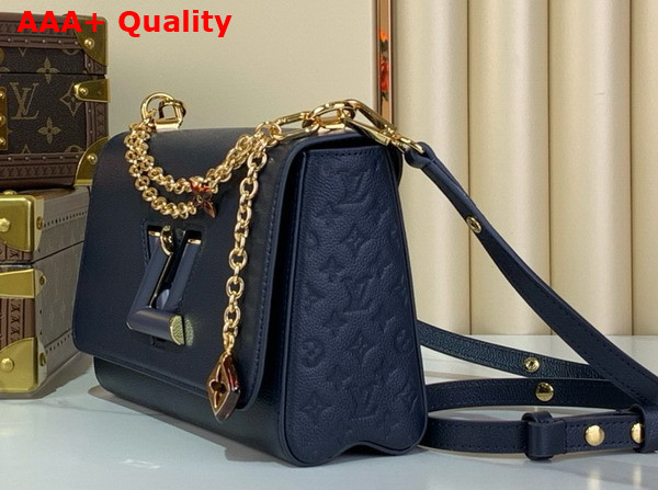 Louis Vuitton Twist MM Slim Navy Taurillon Leather M14342 Replica