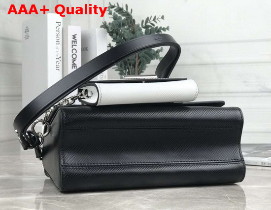 Louis Vuitton Twist MM and Twisty Black and White Epi Leather M55683 Replica