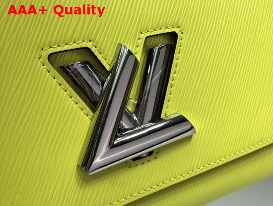 Louis Vuitton Twist MM in Fluo Yellow Epi Leather with Short Chain Handle Replica