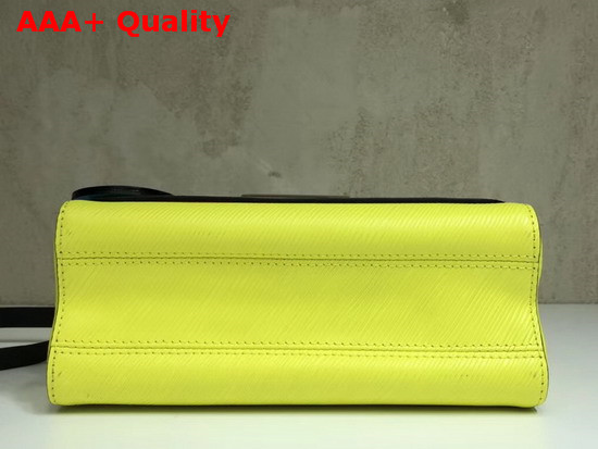 Louis Vuitton Twist MM in Fluo Yellow Epi Leather with Short Chain Handle Replica