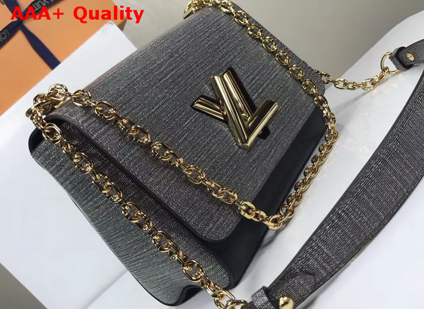 Louis Vuitton Twist MM in Grey EPI Leather with Gold Hardware Replica