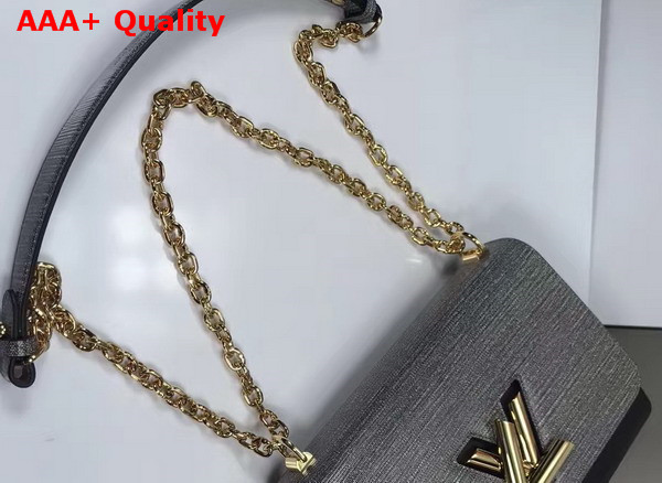 Louis Vuitton Twist MM in Grey EPI Leather with Gold Hardware Replica