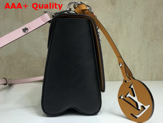 Louis Vuitton Twist MM with Short Chain Handle Black Epi Leather M52503 Replica