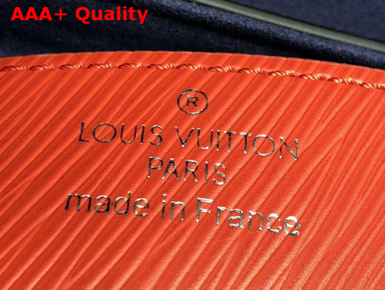 Louis Vuitton Twist MM with Short Chain Handle Coquelicot Red Epi Leather M52504 Replica