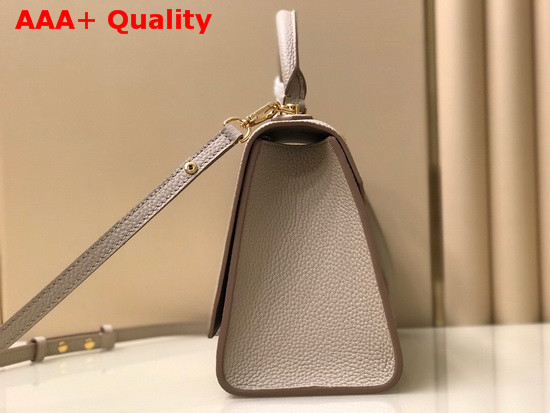 Louis Vuitton Twist One Handle MM Handbag in Greige Taurillon Leather M57092 Replica
